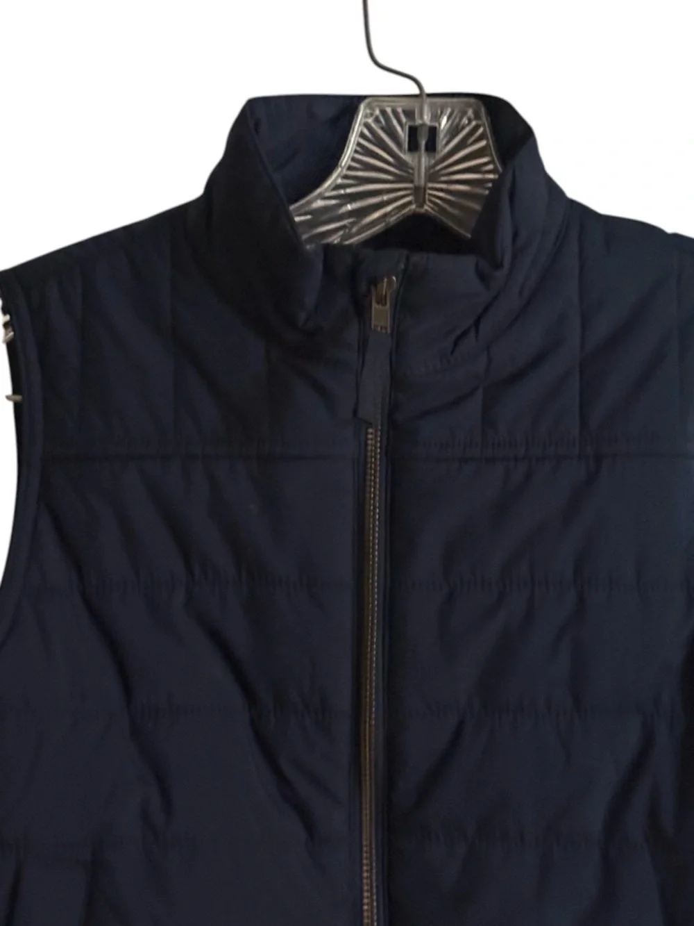 Crewcuts Navy Quilted Walker Zip Up Vest sz6-7 Kids Pockets